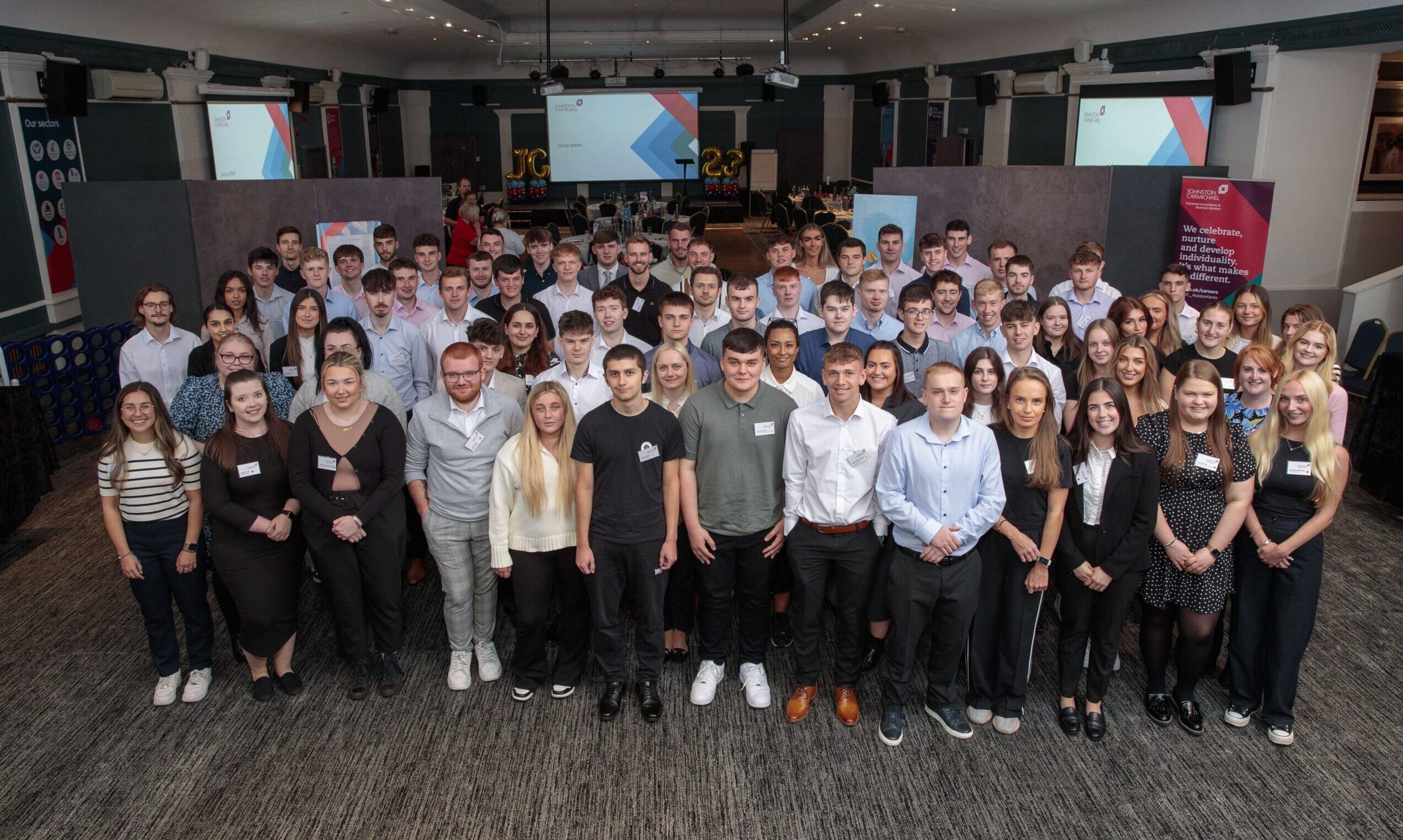 Johnston Carmichael welcomes 90 students to the firm