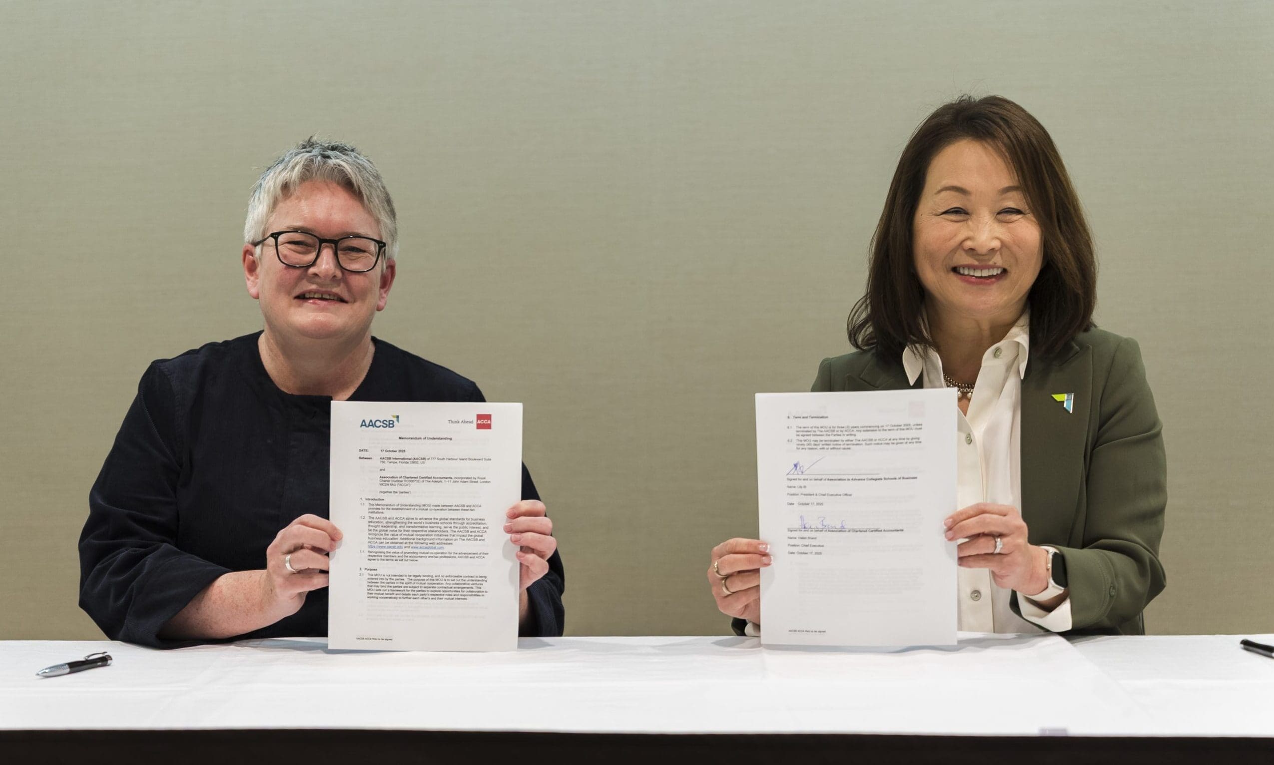 ACCA and AACSB partner to support accounting and finance education